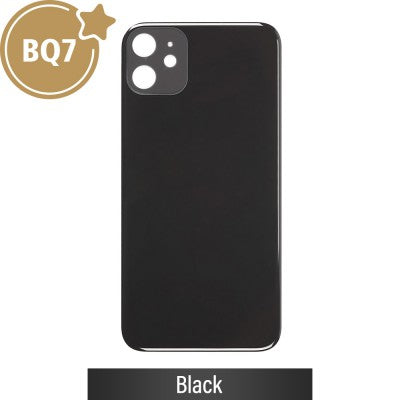 BQ7 Rear Glass Replacement with Bigger Size Camera Cut-out for iPhone 11-Black BQ7 Rear Glass Replacement with Bigger Size Camera Cut-out for iPhone 11-Black